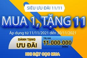 SIÊU ƯU ĐÃI 11/11: MUA 1, TẶNG NGAY 11 KHI MUA THANG MÁY TÍCH HỢP VẬT TƯ CHÂU ÂU